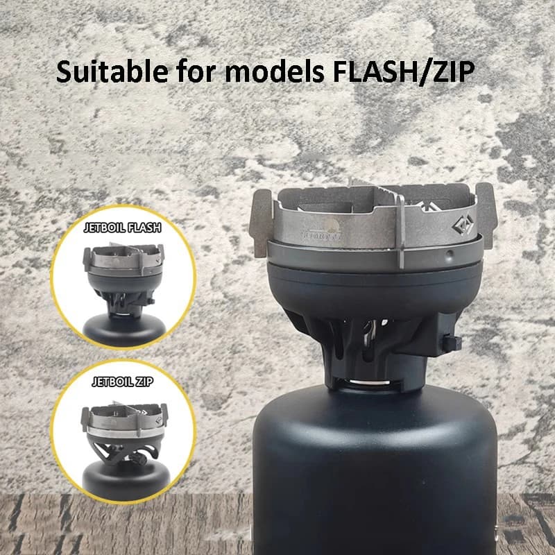 For JETBOIL outdoor stove head accessory Pure titanium windproof protection for burner Cooker support Camping kitchen fan protection