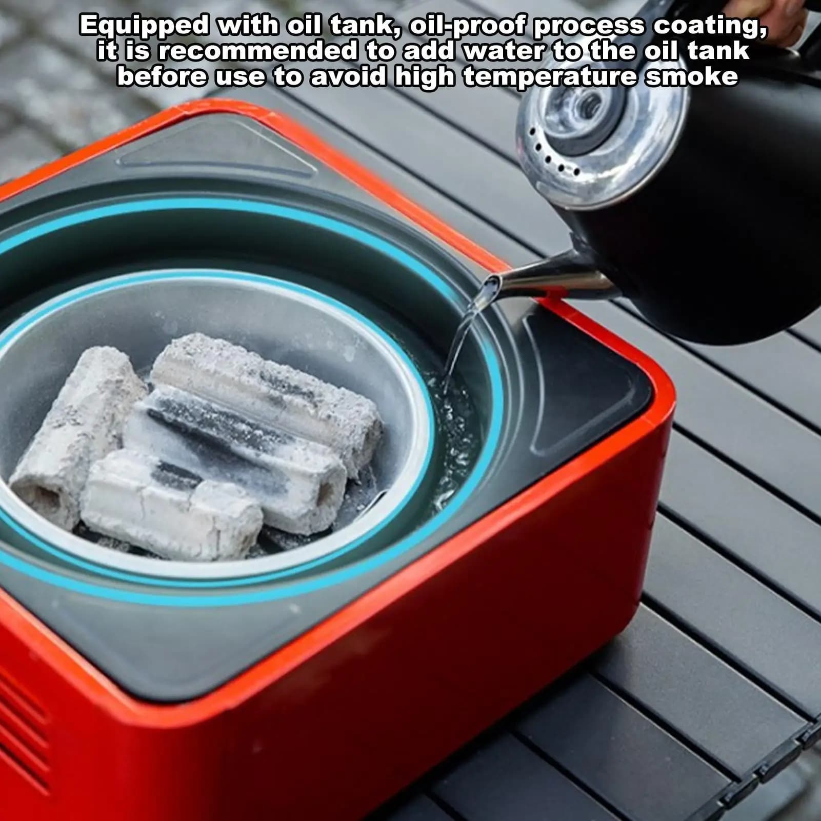 Griglia a carbone portatile per campeggio Stufa per barbecue da tavolo compatta all'aperto Griglia per barbecue a carbone portatile per giardino da campeggio domestico
