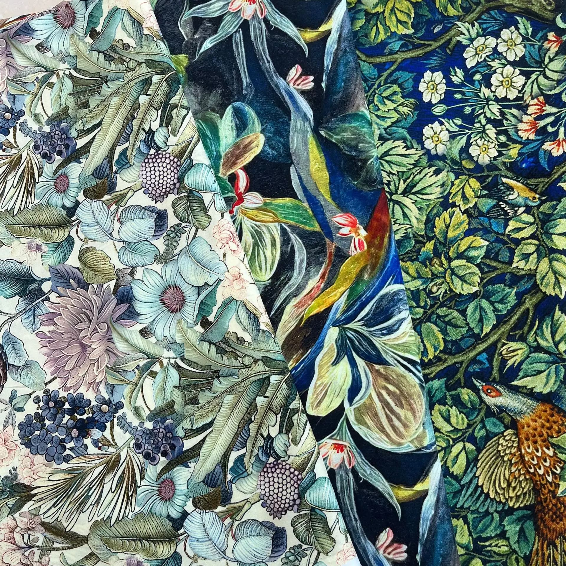 150x50 cm Premium 60S Fiocco lungo Grande ramo di fiori Tessuto di cotone Cheongsam Grembiule Materiale Panno da cucito