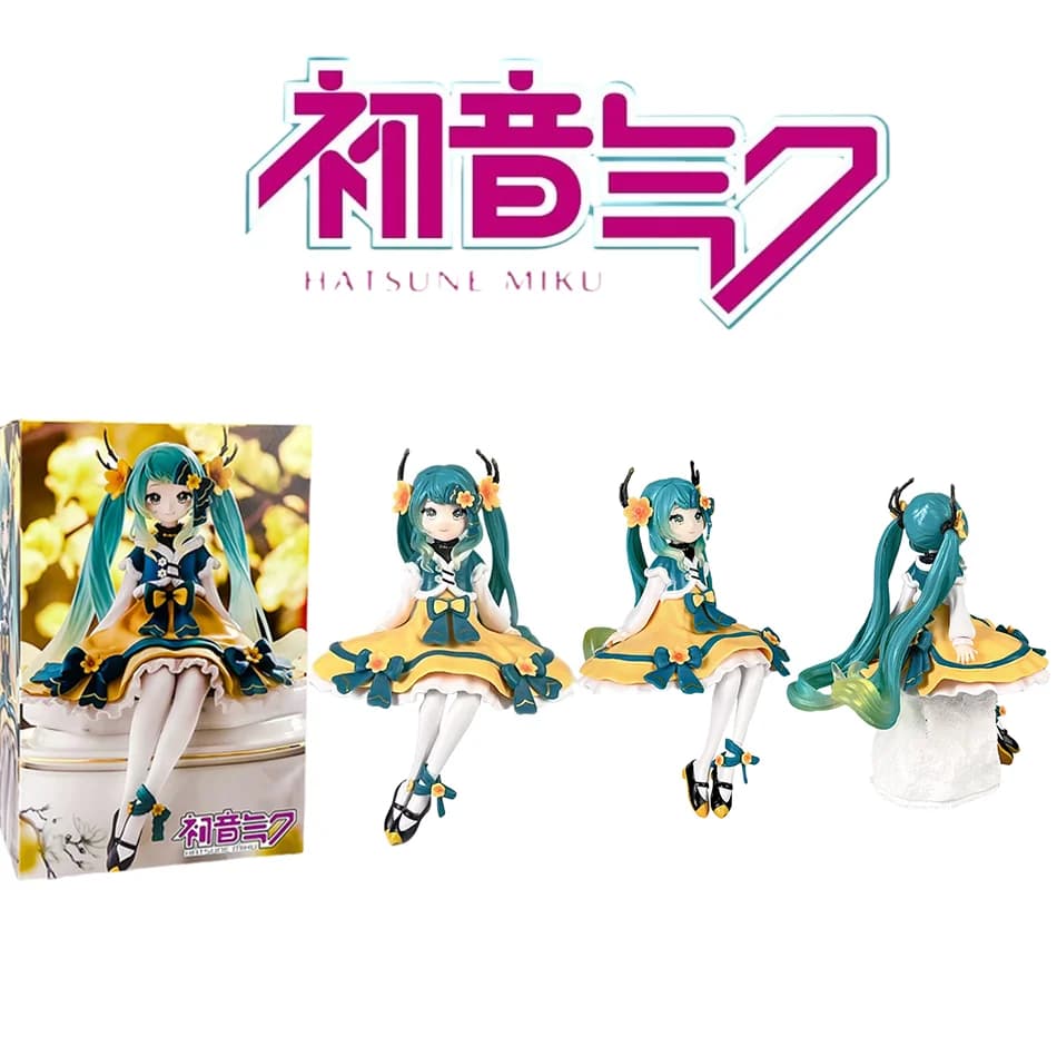Judai Originale FuRyu Vocaloid Hatsune Miku Noodle Stopper Figura Miku Primavera FIORE PVC Action Figure Giocattoli di Modello
