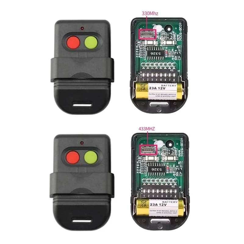 8 Dip Switch Smart Copy telecomando codice fisso 2 CH duplicatore per cancello Garage apriporta o sistema di allarme, facile installazione