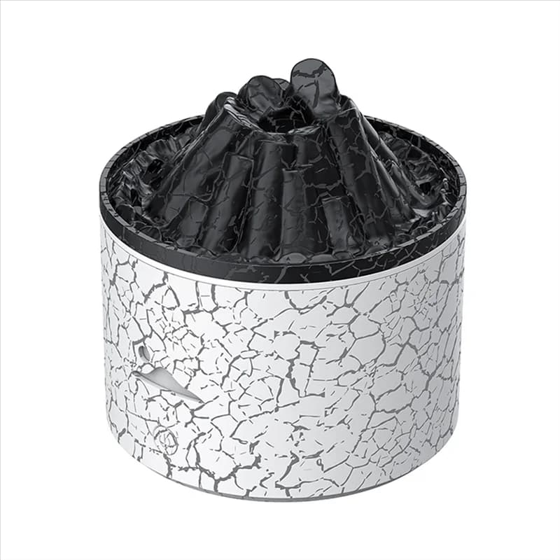 Diffusore di Oli Essenziali ABVI-180ml, Umidificatore a Fiamma con Aroma, Nebbia a Medusa, LED a 7 Colori, Spegnimento Automatico per Casa e Ufficio, Bianco