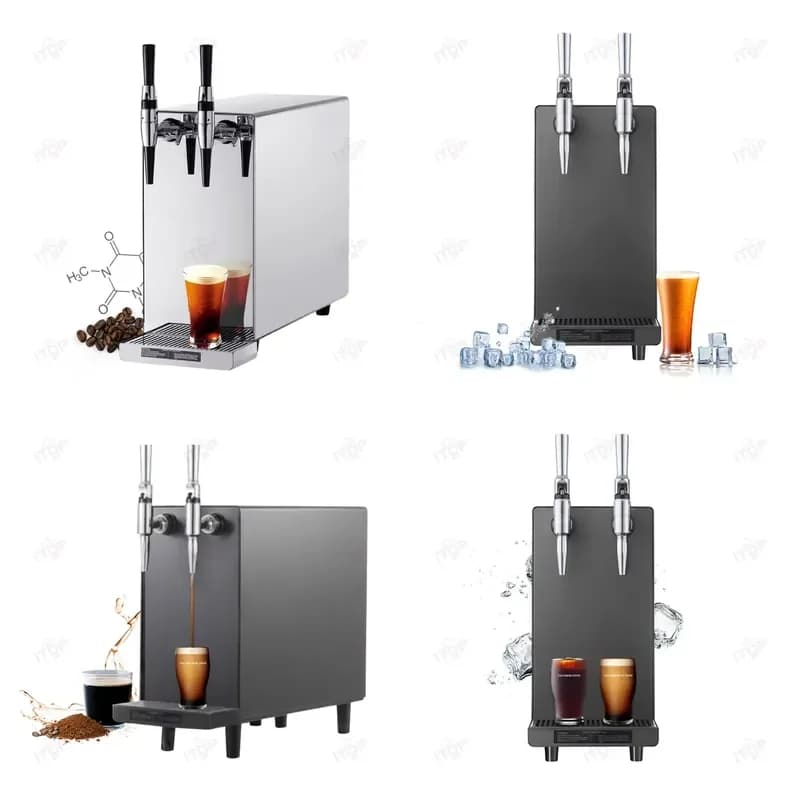 Hot Sale Double Tap Cold Brew Nitro Coffee Filling Maker Machine Dispenser For Commercial