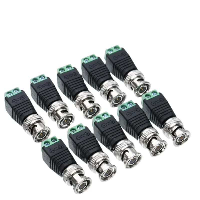 2/5/10PCS Connettori CCTV BNC per telecamera AHD Telecamera CVI Telecamera TVI Telecamera CCTV Cavi coassiali/Cat5/Cat6