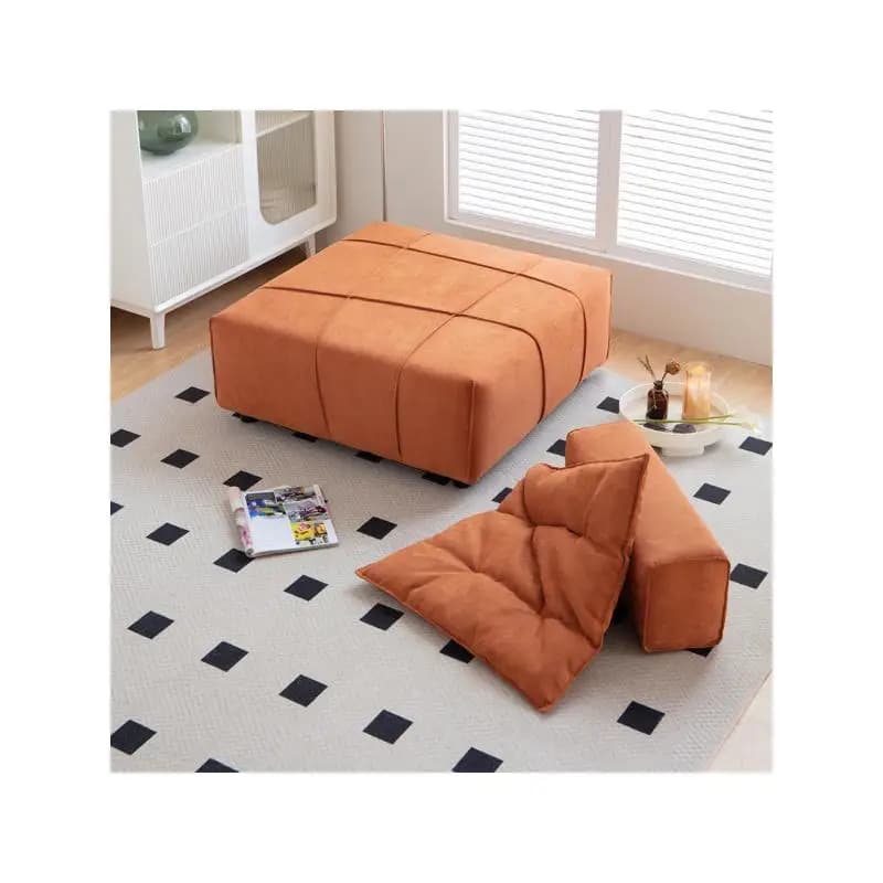 Modular modular sofa chair without armrests with removable backrest for living room - 33,1