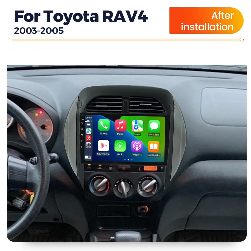 MEKEDE & NAVIFLY Android 14 Per Toyota RAV4 RAV 4 2003 - 2005 Carplay GPS Autoradio Lettore Multimediale Stereo BT WIFI No 2 Din DVD