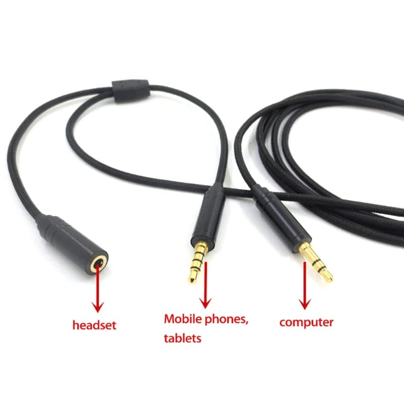 Cavo Adattatore Audio Chat Link da 2m per PS4 Xbox One Compatibile con Cuffie HD60S HD60 Pro Accessori Audio