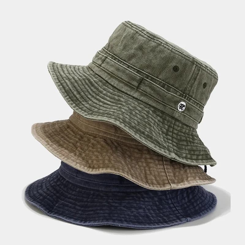 2022 Cotton Solid Color Bucket Hat Fisherman Hat Outdoor Travel Sun Cap For Men And Women 130