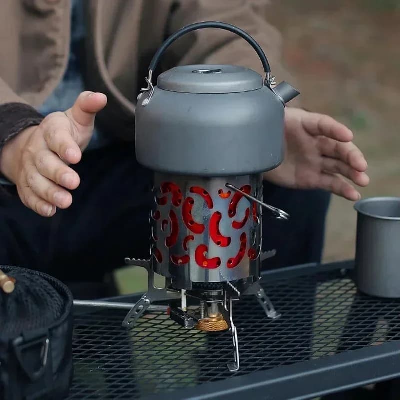 Top Quality Portable Mini Camping Stove Cover, Steel Tent Heater with Handle, Outdoor Heating Warmer Equipment for Backpacking