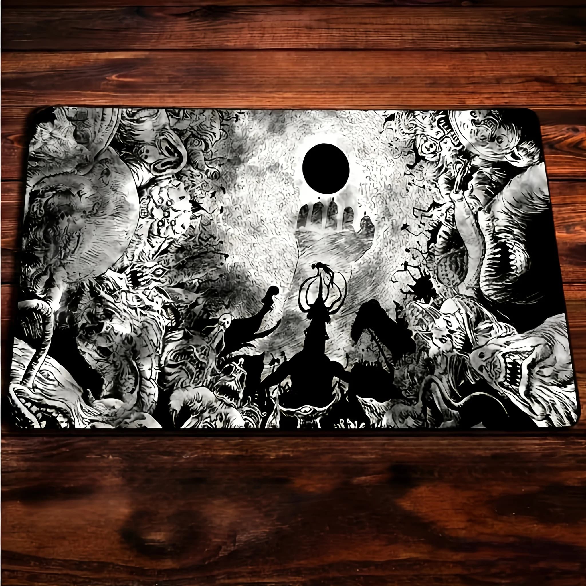 Tappetino da Gioco Antiscivolo in Gomma - Compatibile con Giochi di Carte Collezionabili (TCG), Tavolo da Scrivania per Giochi di Strategia
