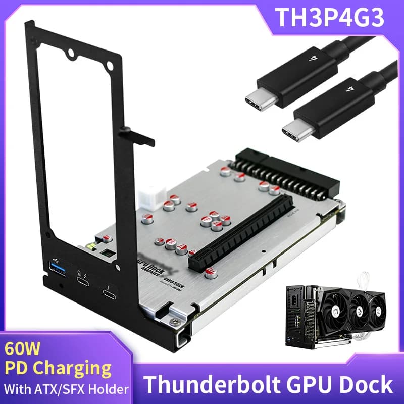 TH3P4G3 Thunderbolt-compatibile GPU Dock pci-e X16 Laptop a scheda grafica esterna per Notebook compatibile Thunderbolt 3 4