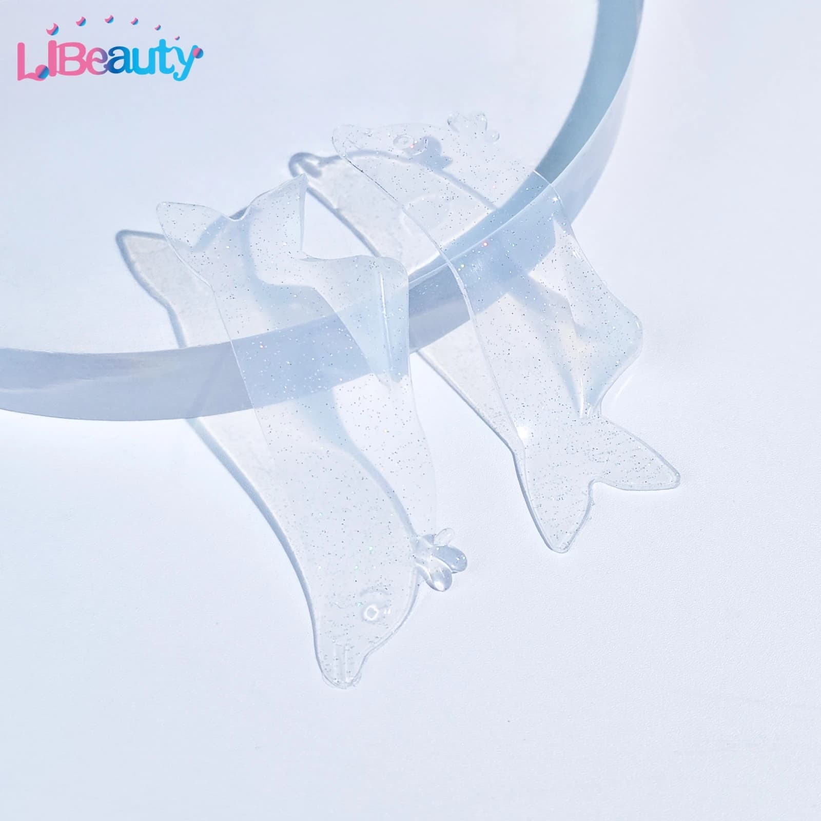 Libeauty Korean Super Sticky Dolphin Flat Lash Lift Shields, Lash Lift Sticks Without Collar for Permanent N.1, Tool for Soft Eyelash Lifts