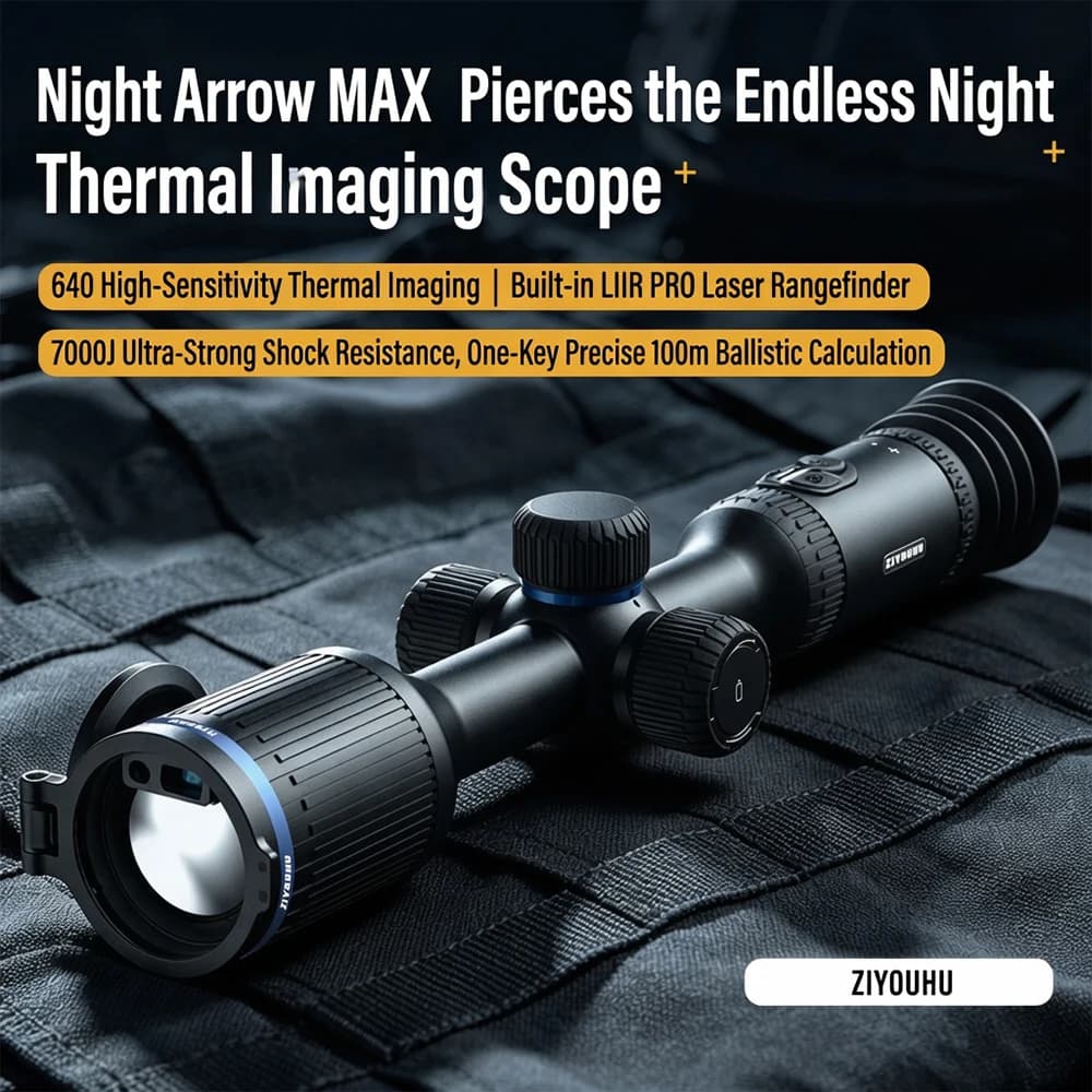 ZIYOUHUNight Arrow Max Intelligent Infrared Single tube Thermal Imager for Day Night Dual purpose Long Range Sight with Ranging
