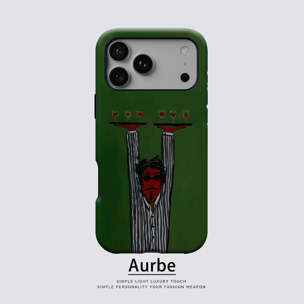 Aurbe Matte 2-in-1 Film Magsafe Case For iPhone 17 16 15 14 Plus 17 Pro Max Shockproof Hard Shell Cheers Vibe Case