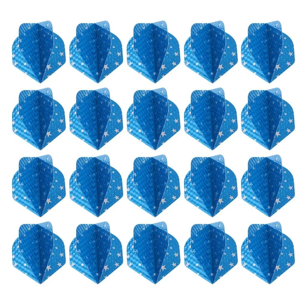 MagiDeal 20pcs Dart Flights Standard Geometric Patterns Darts Flights Protectors for Steel / Soft Tip DIY Darts Accessories