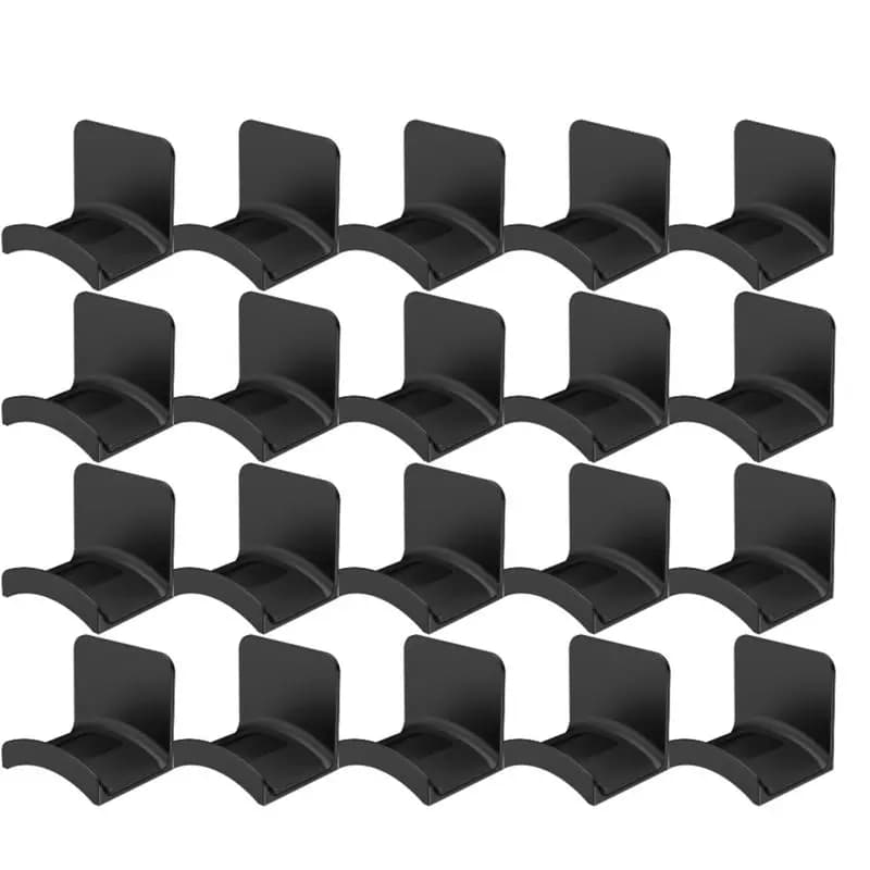 20PCS Universal Holder Headphone Stand Adhesive Headset Hanger Headphone Holder Damage-Free Easy Installation A