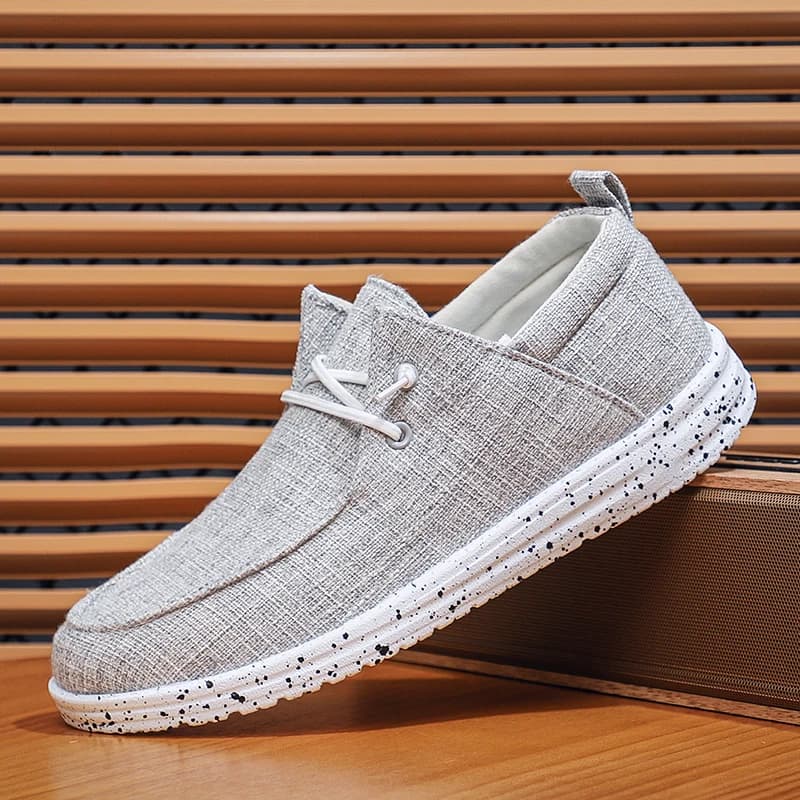 Men Canvas Shoes Breathable Loafers Vulcanized Driving Sport Shoes Walking Shoes Comfortable Men Sneakers Male