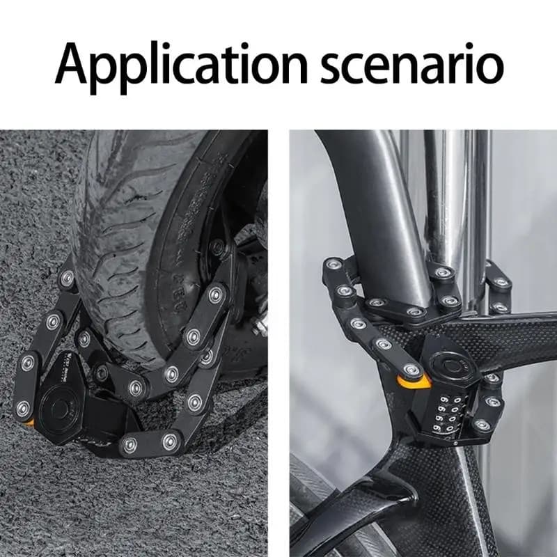 Lucchetto per bici pieghevole antifurto 652F in acciaio tipo pesante per veicoli multipli