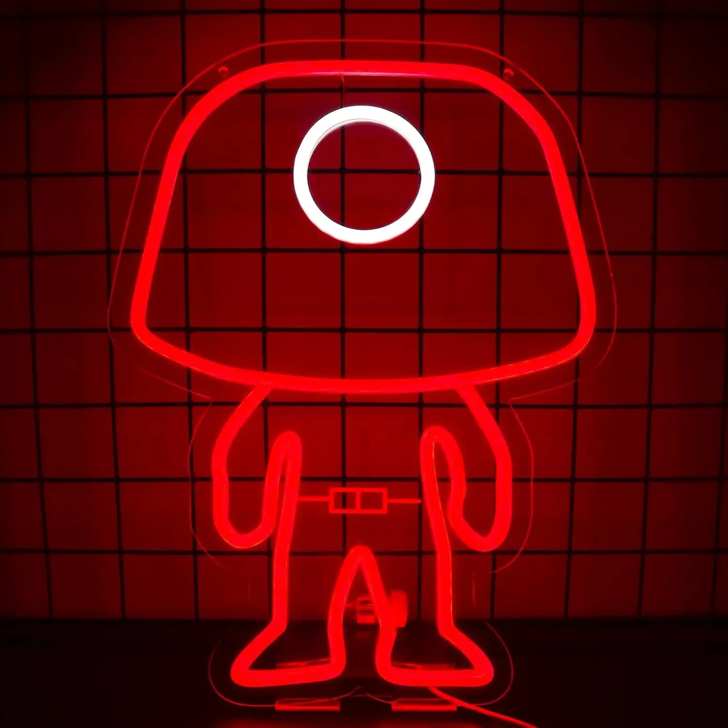 Insegna al Neon 'Lavoratore Mascherato' con Luce LED Dimmerabile USB per Feste, Bar, Sala Giochi, Decorazione Camera da Letto, Regalo Personalizzato