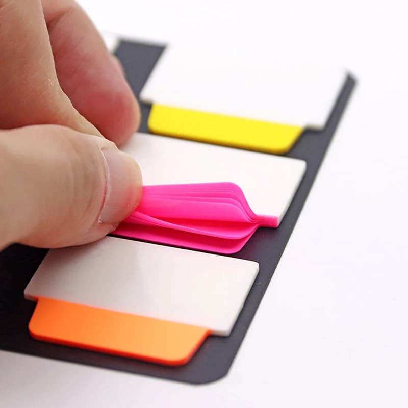 120 pagine adesivi per indice trasparenti puri semplici adesivi per etichette a colori note adesive fai da te forniture scolastiche per ufficio