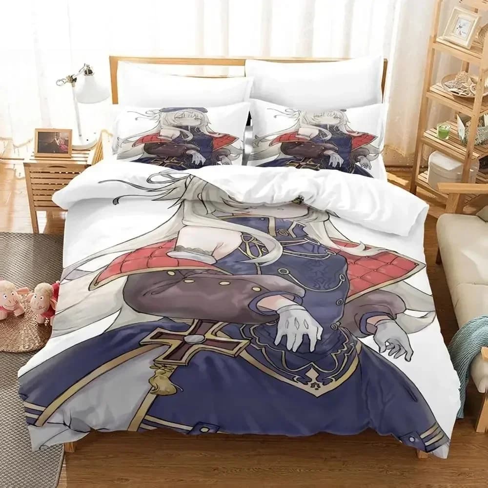 Azur Lane Art Set biancheria da letto Singolo Twin Completo Queen King Size Set copripiumino per camera da letto per bambini adulti Set lenzuola con stampa 3D