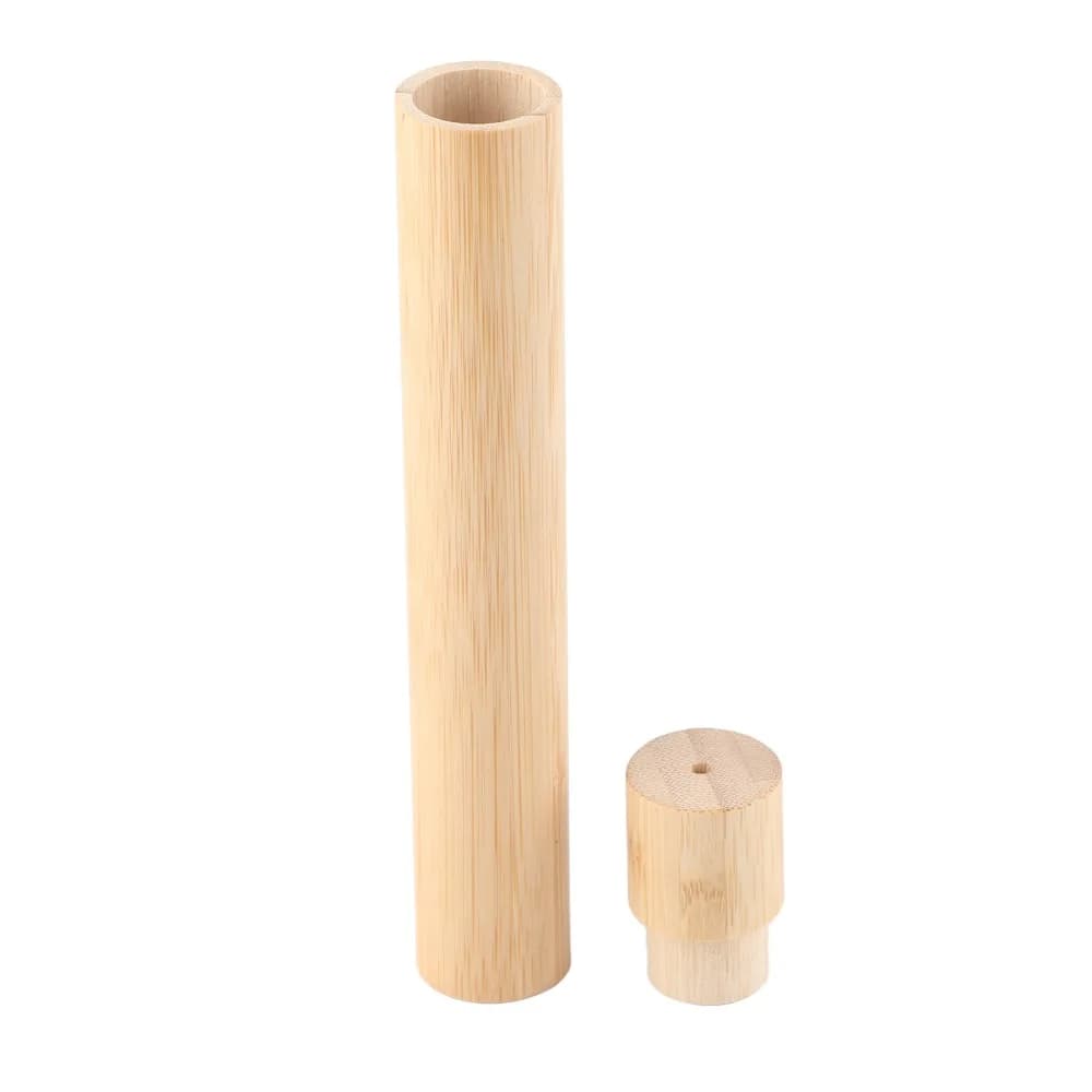 Hygienic Bamboo Toothbrush Holder Natural Portable Toothbrush Protect Box With Cover Eco Friendly Toothbrush Storage Case Adult