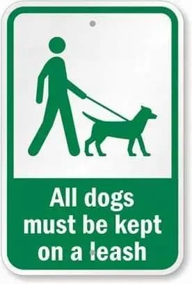 Wall Decor Warning Sign Decor 8x12 Tin Metal Signs All Dogs Must Be Kept On A Leash Safety Sign Novelty Signs sign