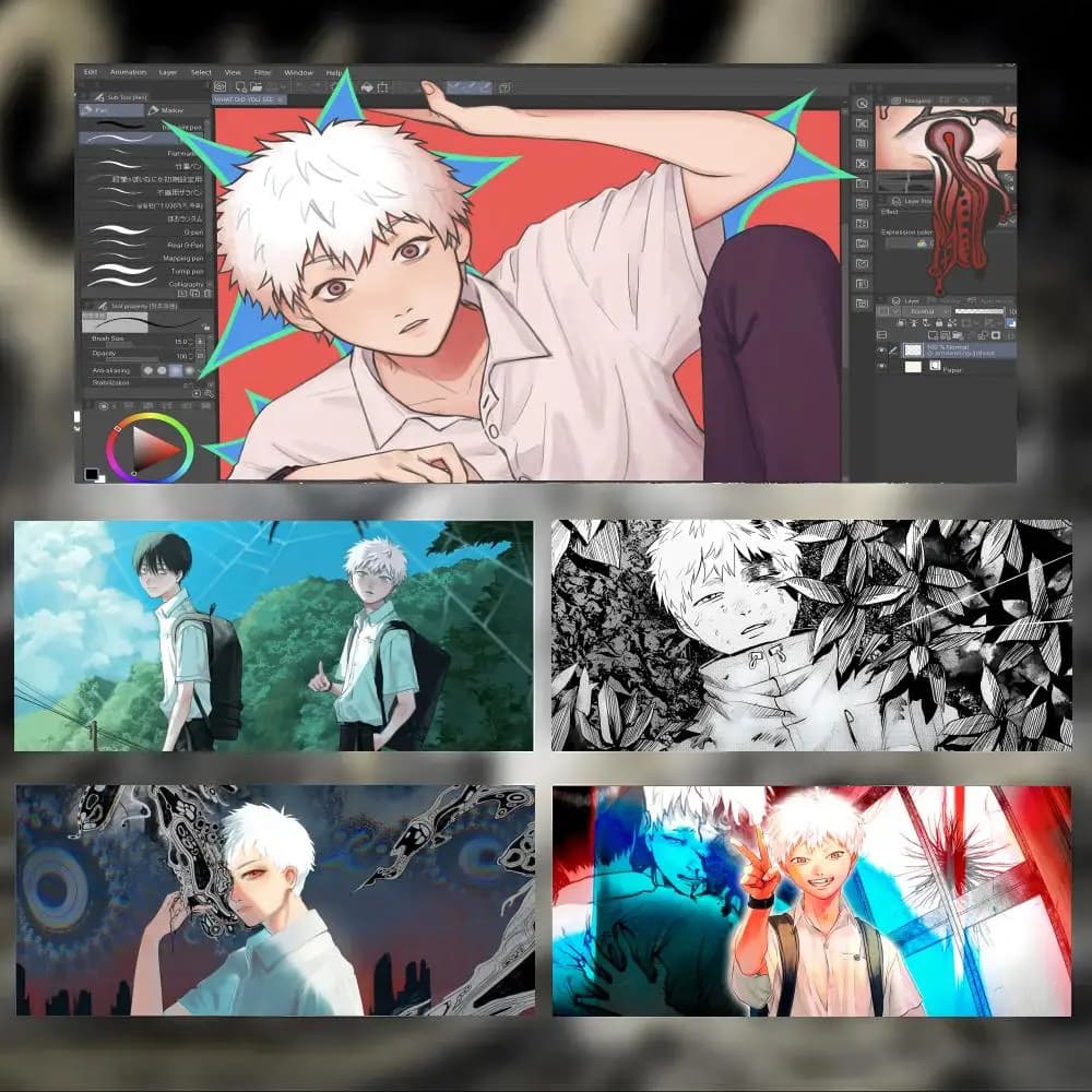 Manga Dark T-The Summer Hikaru Died Mousepad grande per gaming con bordi cuciti, tappetino da scrivania ispessito per PC