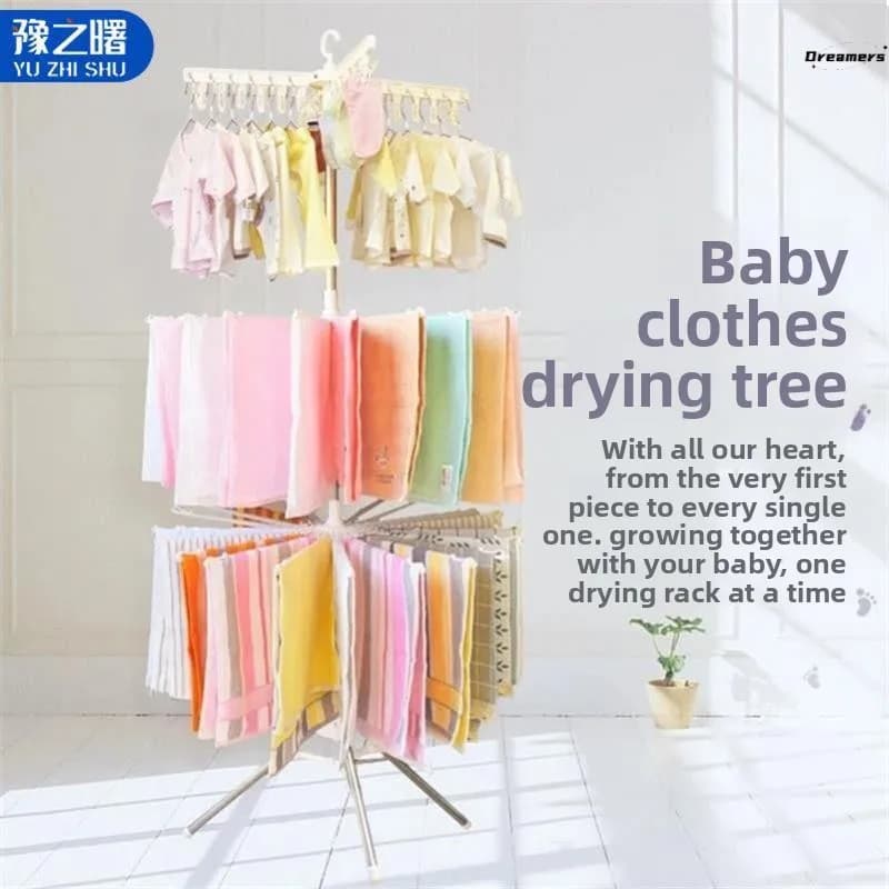 Stainless Steel Multifunction Drying Machine for Newborns, Clothes Organizer and Balcony Diapers
