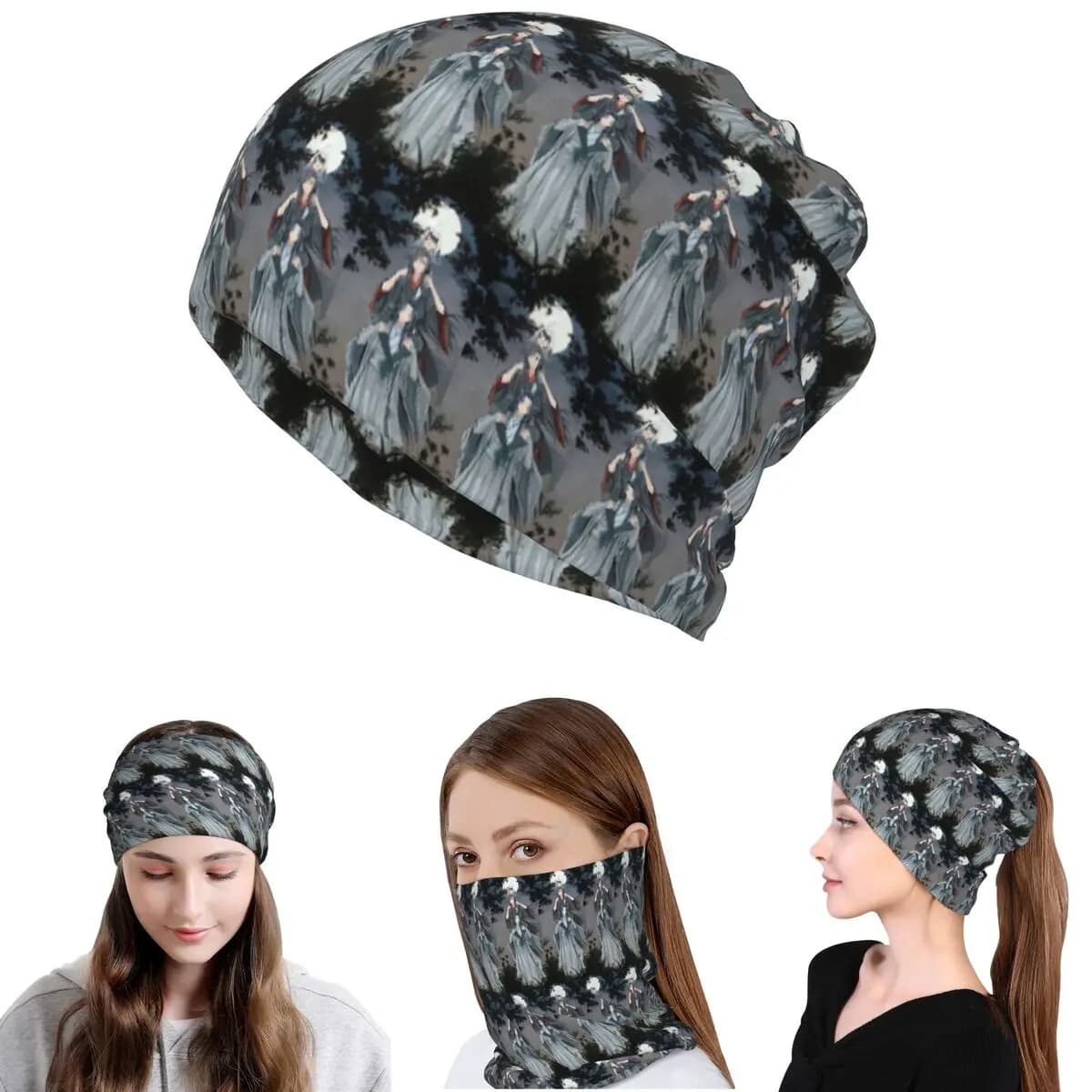 Copia di WangXian The Untamed Mo Dao Zu Shi Bandana Scaldacollo Sciarpa Balaclava Cappello Beanie Antivento per Uomini Donne Adulti