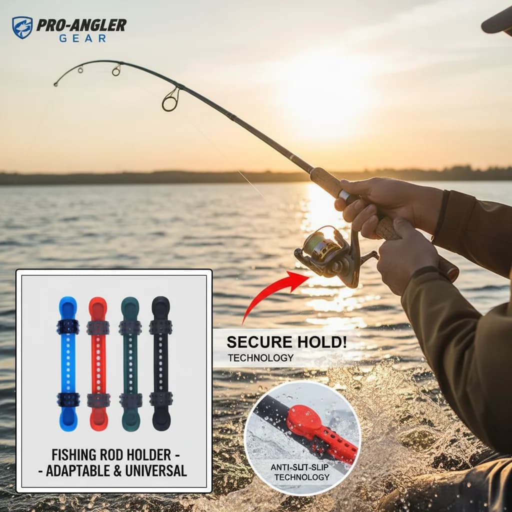Clip Avvolgitore Rapido Regolabile per Canna da Pesca - Attrezzatura Essenziale per Pescatori