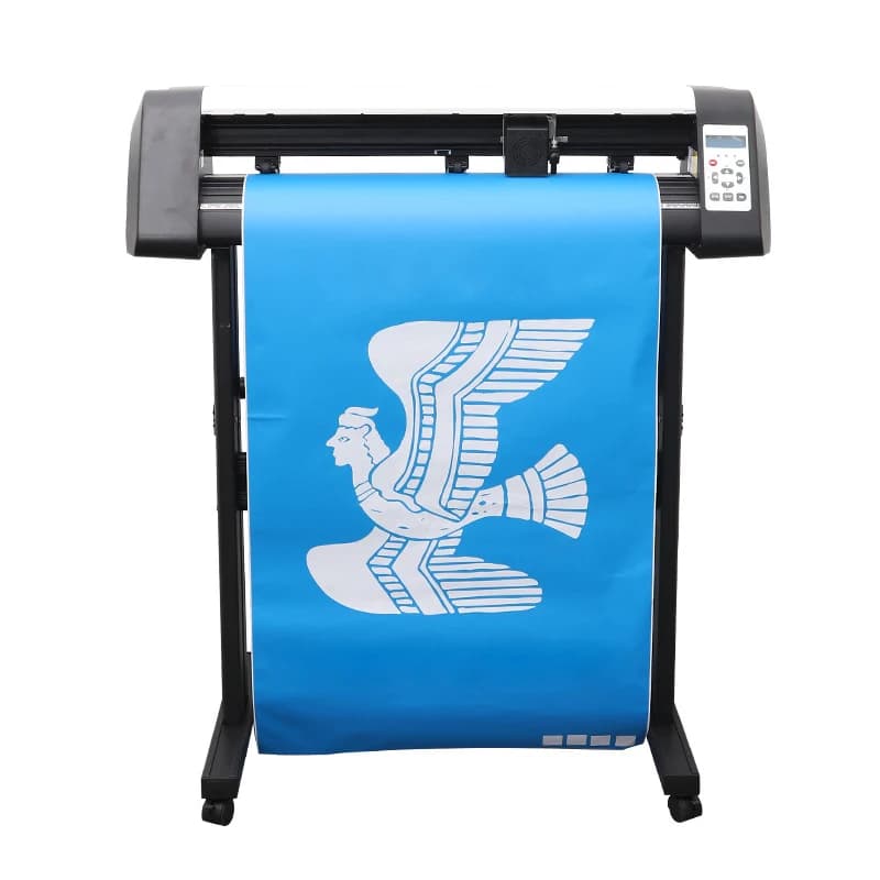 Taglierina per adesivi in vinile multi materiale ad alta precisione | Plotter da taglio da 28 pollici 720 mm per adesivo grafico in PE dei cartoni animati