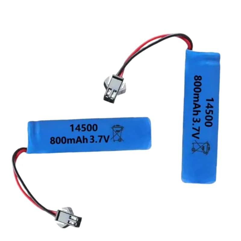 Lithium battery 3.7V 800mAh 14500 with SM plug for razor Dron Vacuum cleaner Speaker Flashlight Electric Toothbrush toy