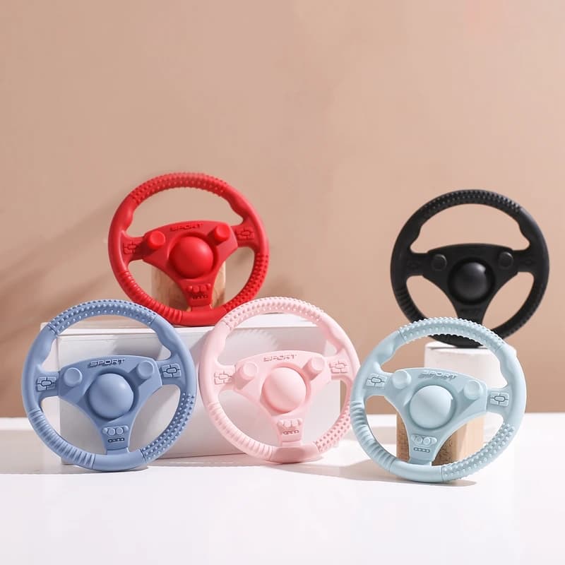 1PC Del Bambino Del Commestibile Del Silicone Volante Dell'automobile di Cura Dentizione Giocattoli BPA Libero Del Silicone Massaggiagengive Giocattoli Per Il Neonato Dentizione giocattoli