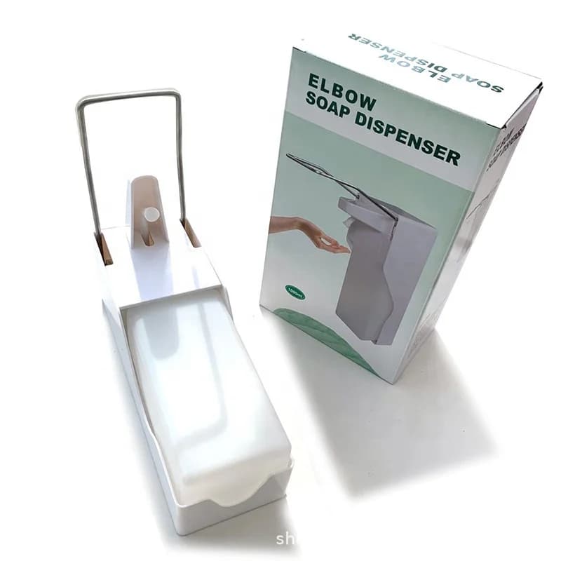 Dispenser di disinfettante per gomito con alcol per sapone per le mani Dispenser manuale di sapone liquido ricaricato