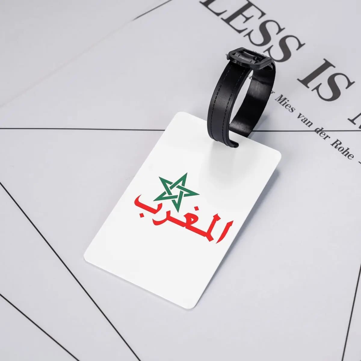 Etichette per Bagagli Marocco Maroc, Accessori per Valigie, Targhette per Bagagli da Viaggio, Porta Etichette con Nome e Indirizzo
