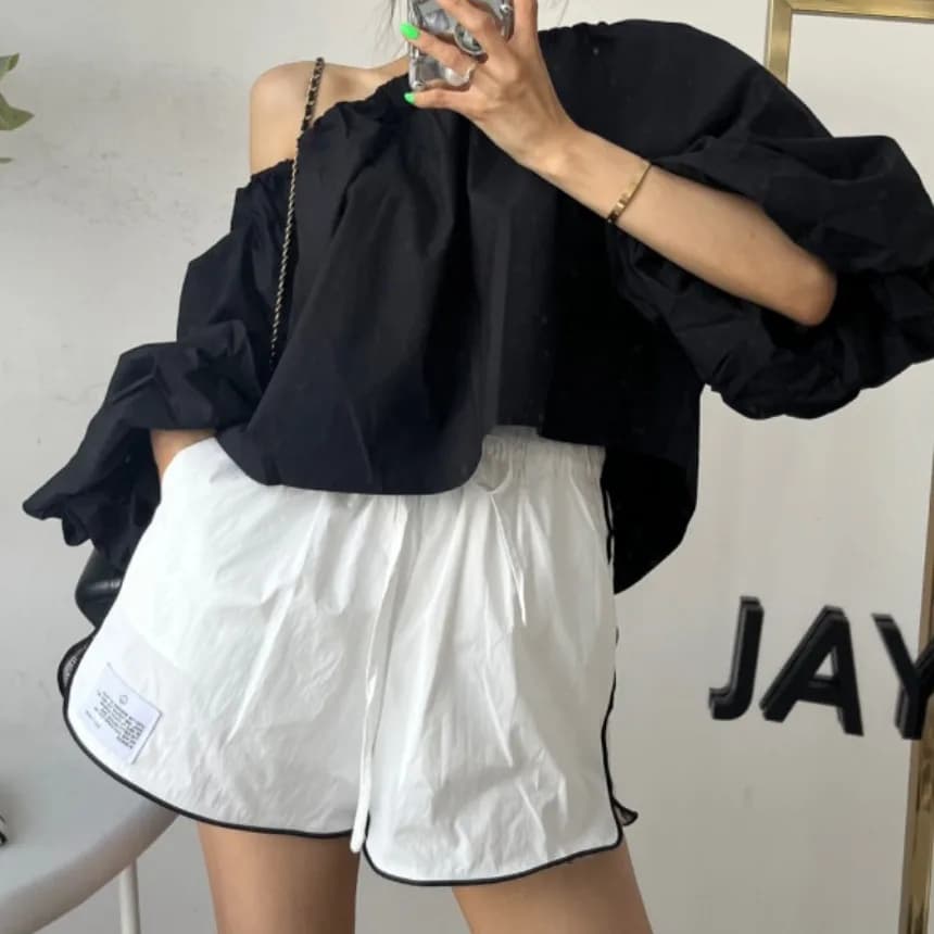 2026 Summer New Korean Style Chic Fashion Casual Wide Leg Hot Pants Sport Shorts Women's High Waist Comfortable Breathable