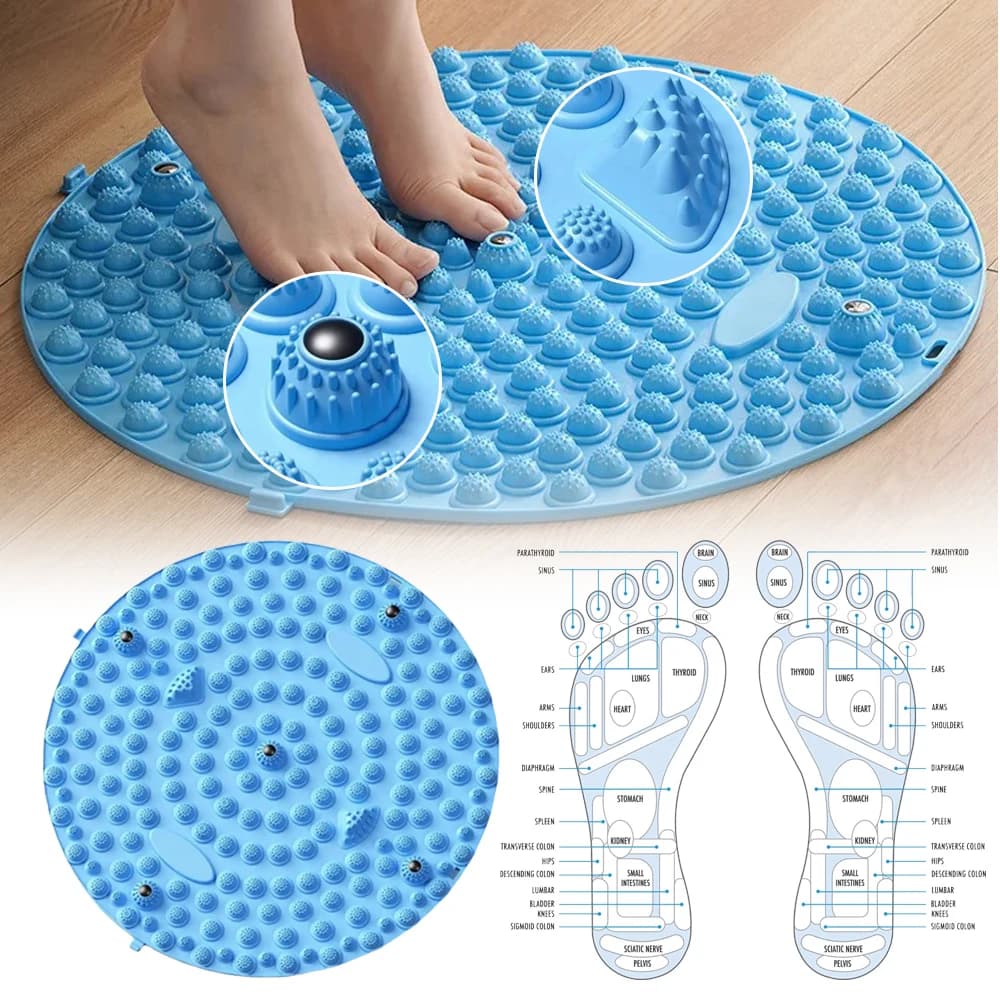 TPE Magnetic Foot Massage Mat Jogging Slimming Digitopressione Yoga Mat Card Pressure Plate Foot Training Tools Acupuncture Point Massage