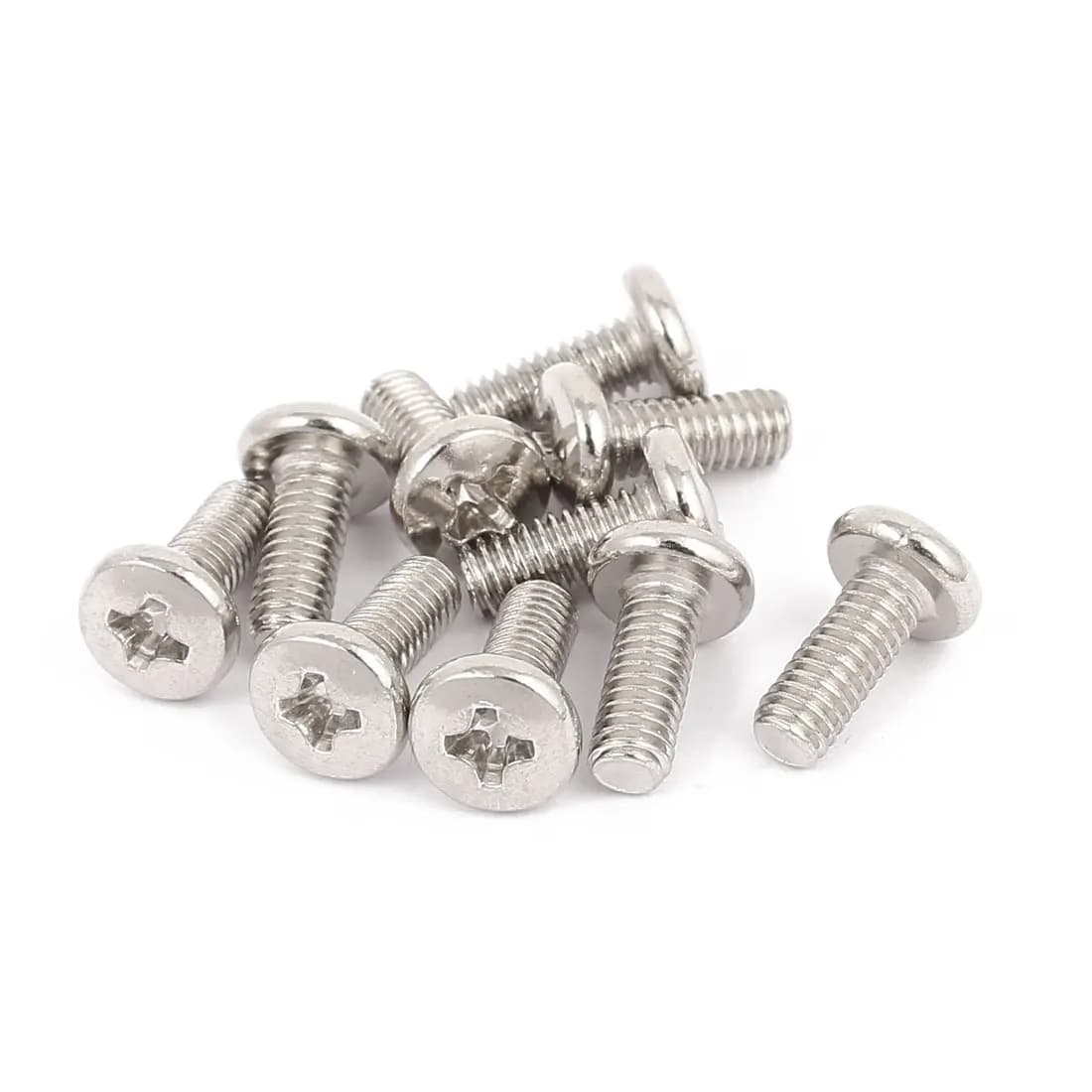 10 pezzi/50 pezzi M4 x 10 mm Viti a testa Phillips in acciaio inossidabile per montaggio su supporto TV, computer, monitor LCD