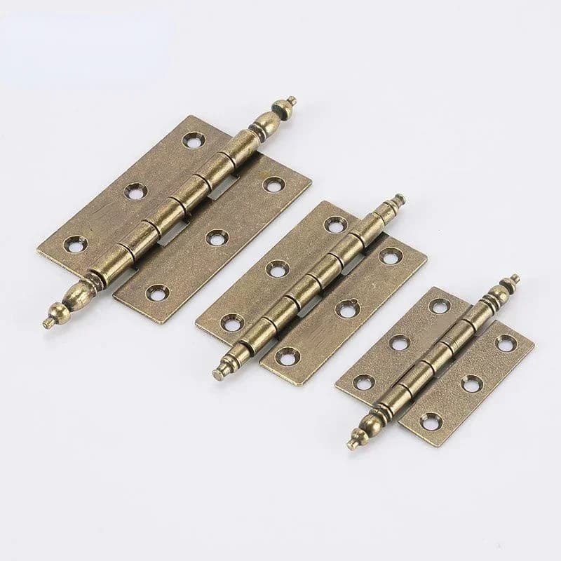 2 pz/set cerniera a corona 6 fori 12 viti bronzo antico ferro Decor porta armadio gioielli confezione regalo cassetto Hardware per mobili