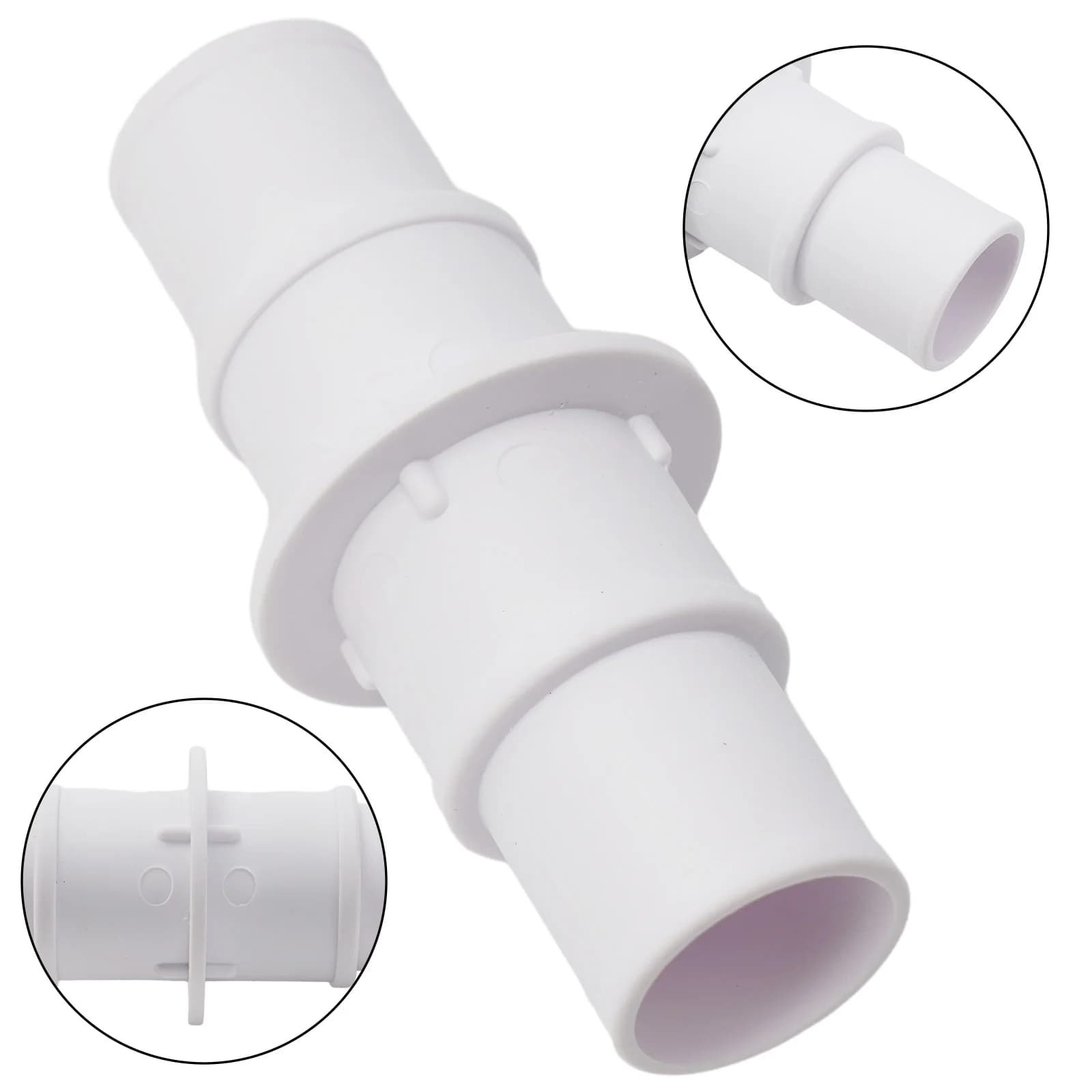 Connettore per Tubo Piscina 1-1/4 o 1-1/2 per Tubi Aspirapolvere, Collega Pompa e Tubi Filtro per Manutenzione Piscina