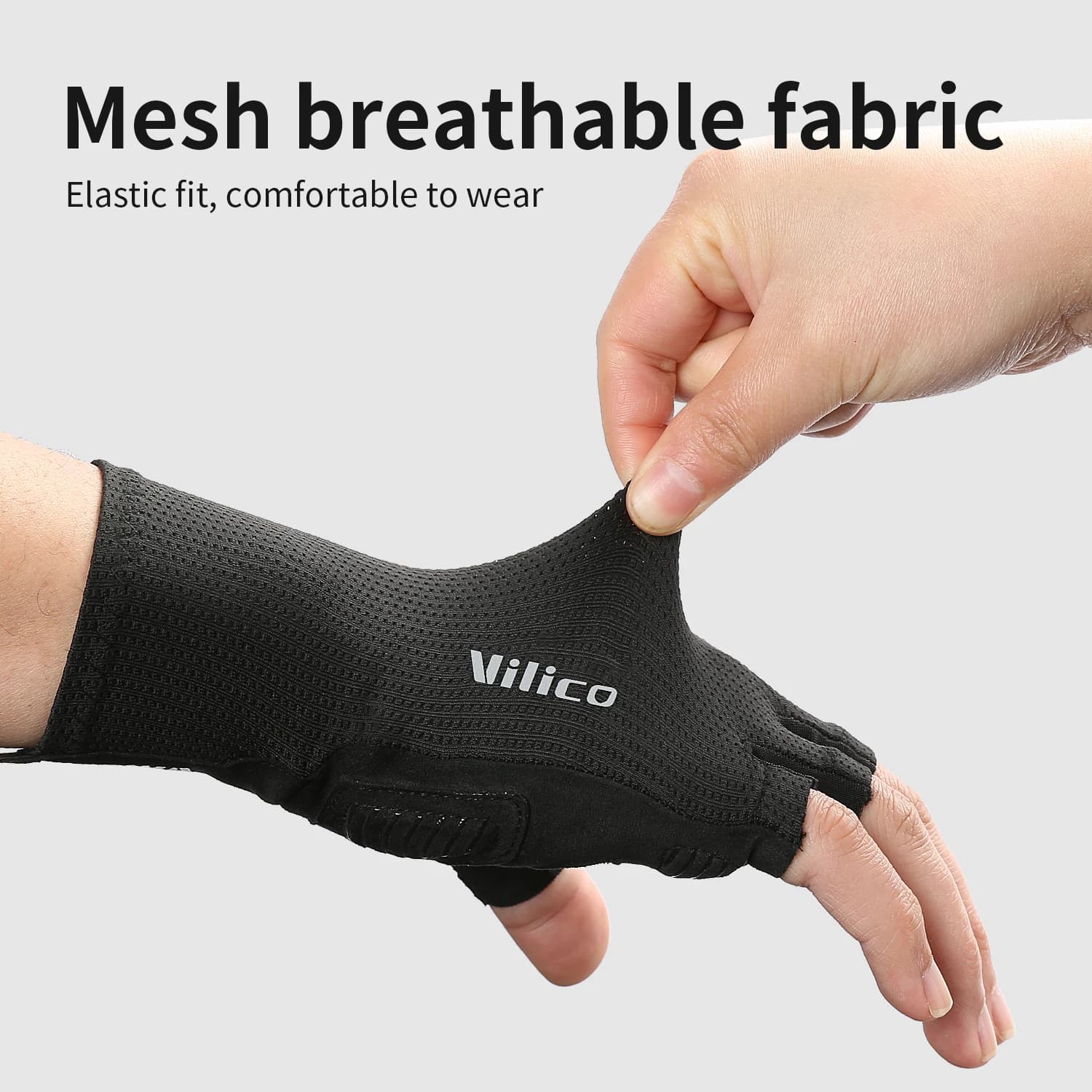 Men's and Women's Bicycle Gloves, Sports Gloves Front for Road Bikes, Padded and Shockproof for MTB