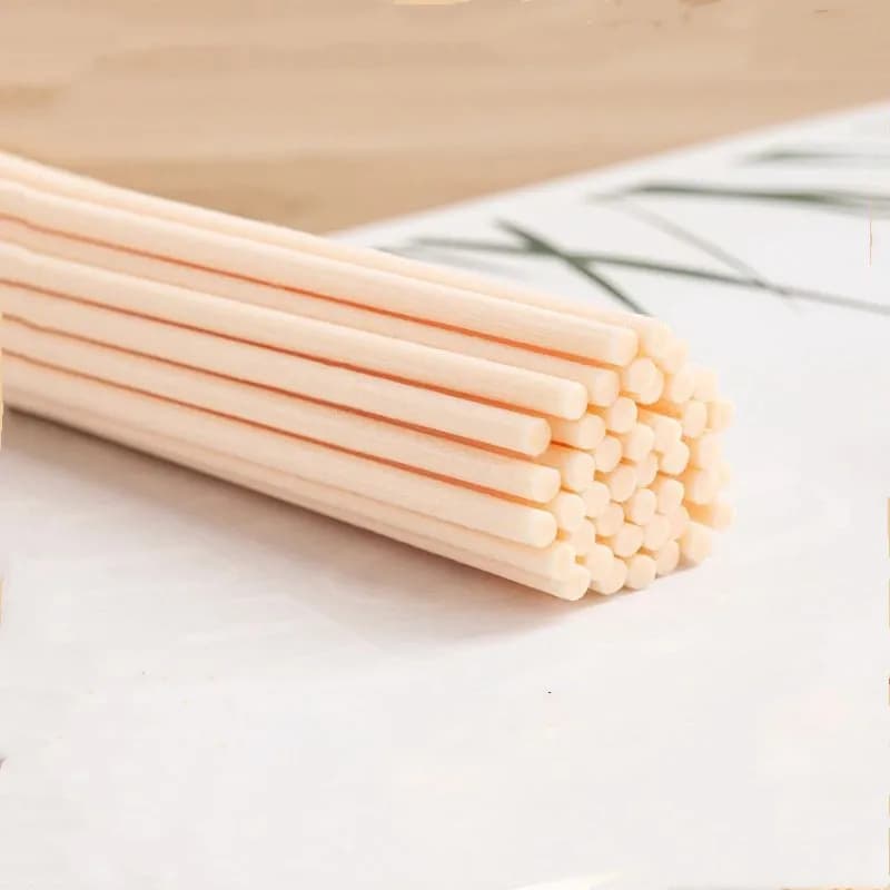 1000PCS 3/4/5MM X L30/25/22/15CM bastoncini in fibra sintetica Color legno bastoncini per diffusore a bastoncini di olio essenziale per deodorante per ambienti