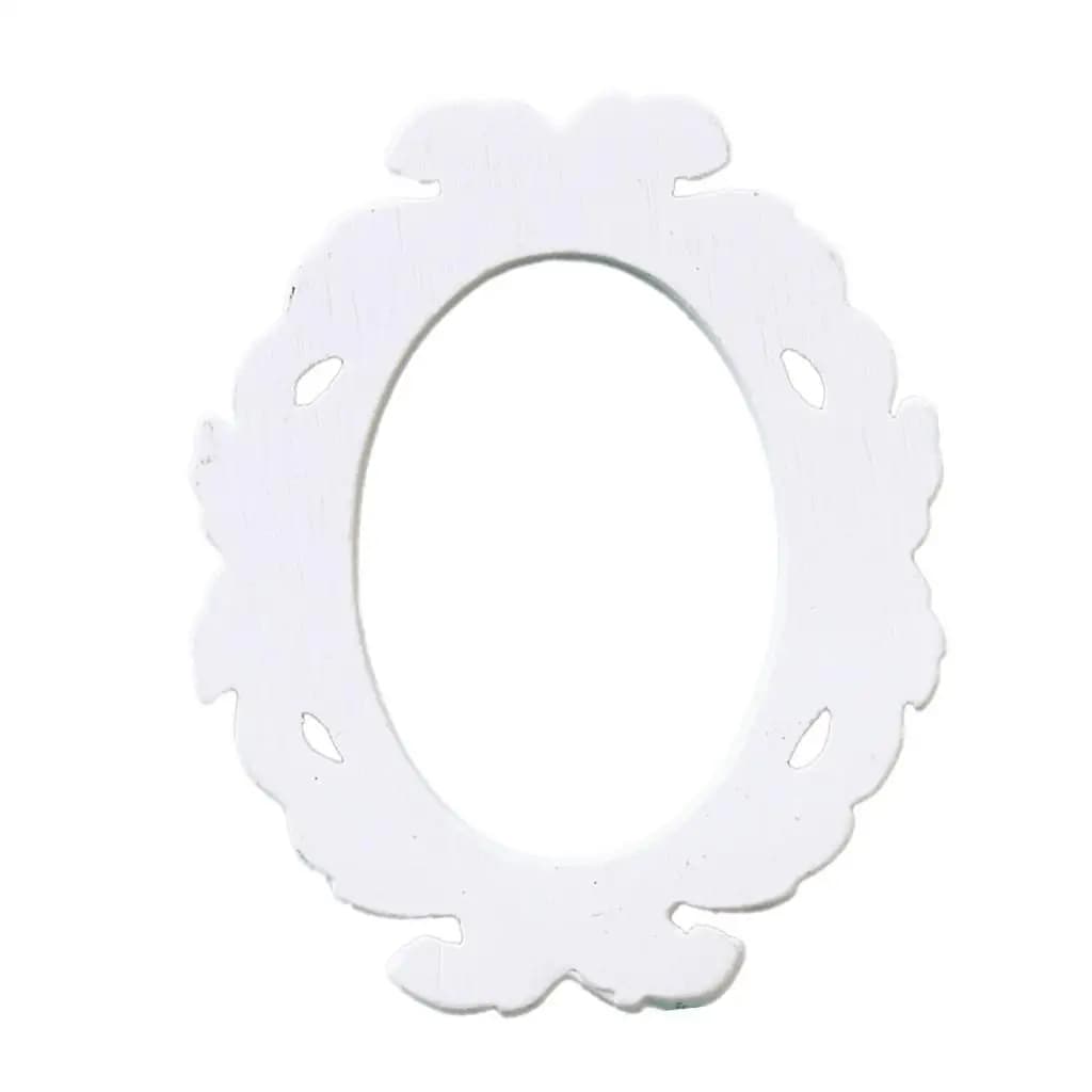 Oval Antique Photo Frame Resin Baroque Style Picture Display Stand for Home Wedding Wall Decor