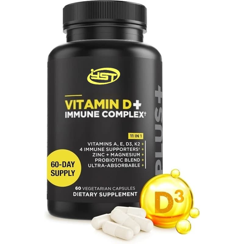 Capsula supplement vitamin D3 K2 4000 Iu, immune support 9 in 1 containing vitamin D A centersk2 centersZinco, magnesium, probiotic blend