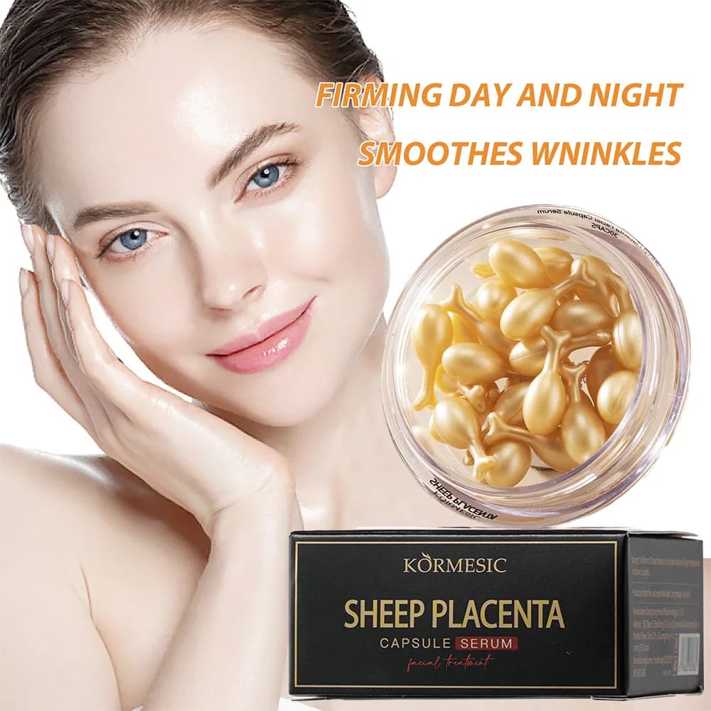 30/90/300 Capsule di Collagene di Placenta di Agnello per la Cura del Viso, Essenza, Rimozione dell'Acne, Riduzione delle Rughe, Rassodante, Prodotti Illuminanti