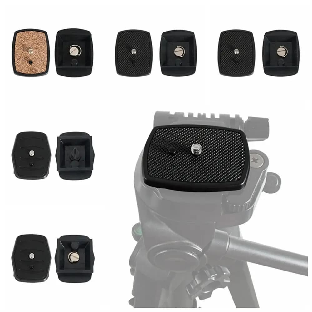Dslr piastra a sgancio rapido piastra fotocamera adattatore piastra testa treppiede con 1/4 vite per treppiede fotocamera Yunteng Velbon 690/590/600