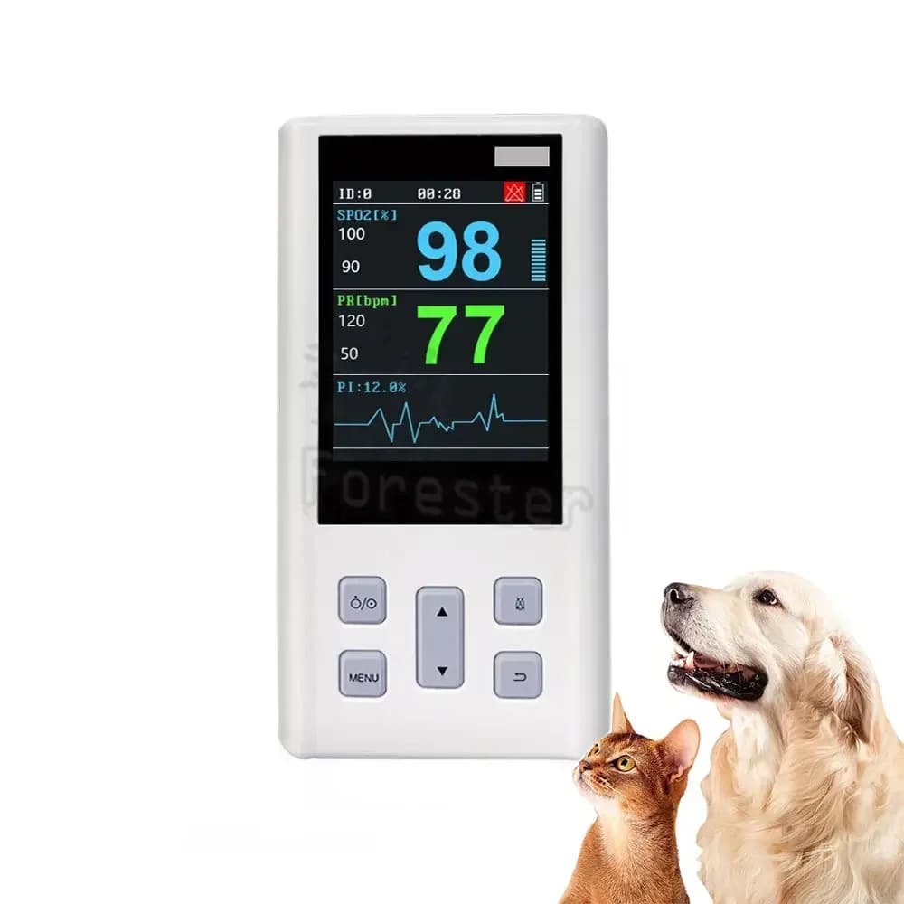 Portable Pulse Oximeter for Heart Rate and Saturation with Veterinary and Medical SPO2 with Memory