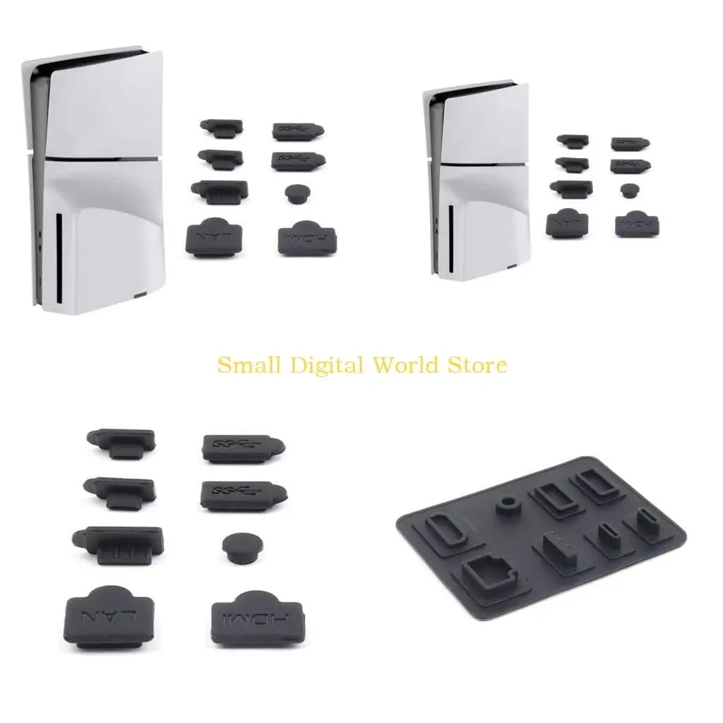 Set connettori per console 77UB Set connettori antipolvere Tappi antipolvere in silicone 8 pezzi/set per