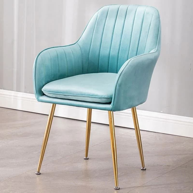 */-*2025 Eleganti Sedie in Velluto Rosa con Gambe in Ferro Dorato, Stile Moderno e Casual, Vendita all'Ingrosso per Arredamento Casa e Soggiorno